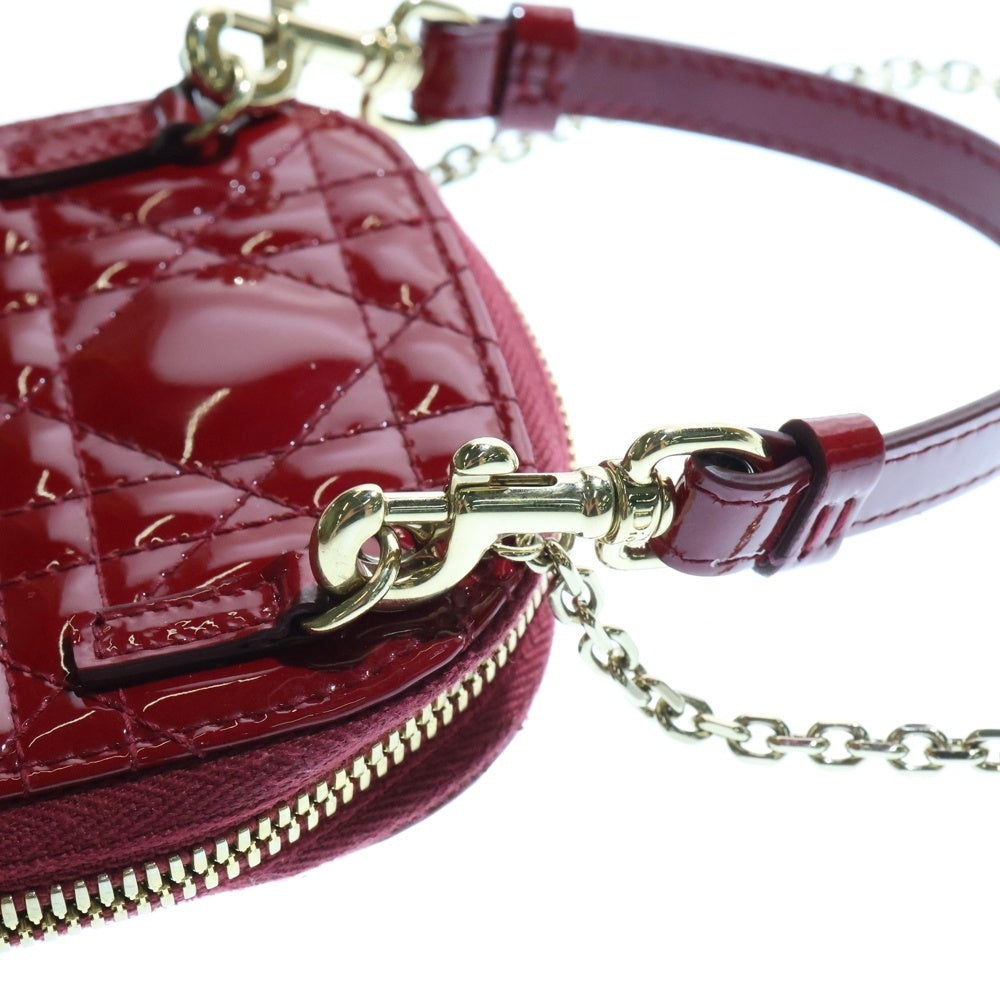 DIOR(ディオール) レディディオール カナージュ パテント フォンホルダー ケース レディース レッド S0872OVRB