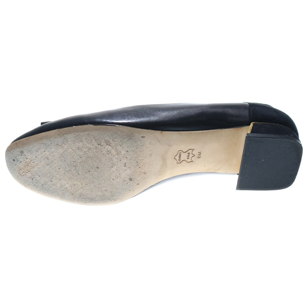 TORY BURCH(トリー バーチ) Tモチーフ スエード切替 レザー ローヒールパンプス ブラック レディース 58320