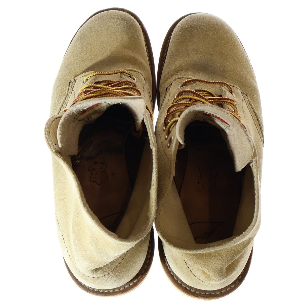RED WING(レッド ウイング) 【観賞用2009年製】 8167 スエード アイリッシュセッター レースアップブーツ ベージュ