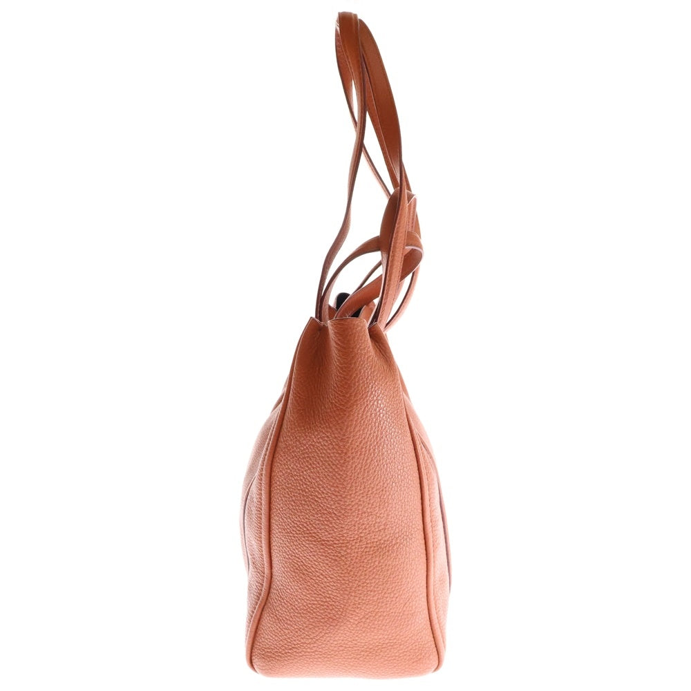 MARC JACOBS(マークジェイコブス) ロゴデザイン レザー 2WAY ハンドバッグ トートバッグ オレンジ M0015656-621