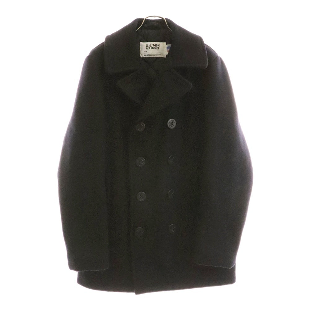 SCHOTT(ショット) U.S. 740N PEA JACKET ウール ダブルブレスト ピーコート ジャケット ネイビー 704 Navy