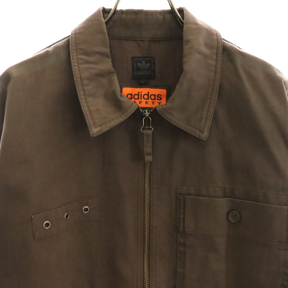 adidas(アディダス) 00S SAFETY JAKET トレフォイルロゴ セーフティ ワークジャケット ブラウン 983461