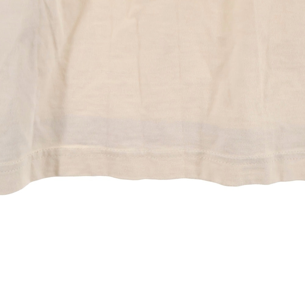 THE NORTH FACE(ザノースフェイス) COTTON BASIC L/S TEE コットン ロゴプリント ベーシック 長袖Tシャツ カットソー ベージュ NT7TN01C