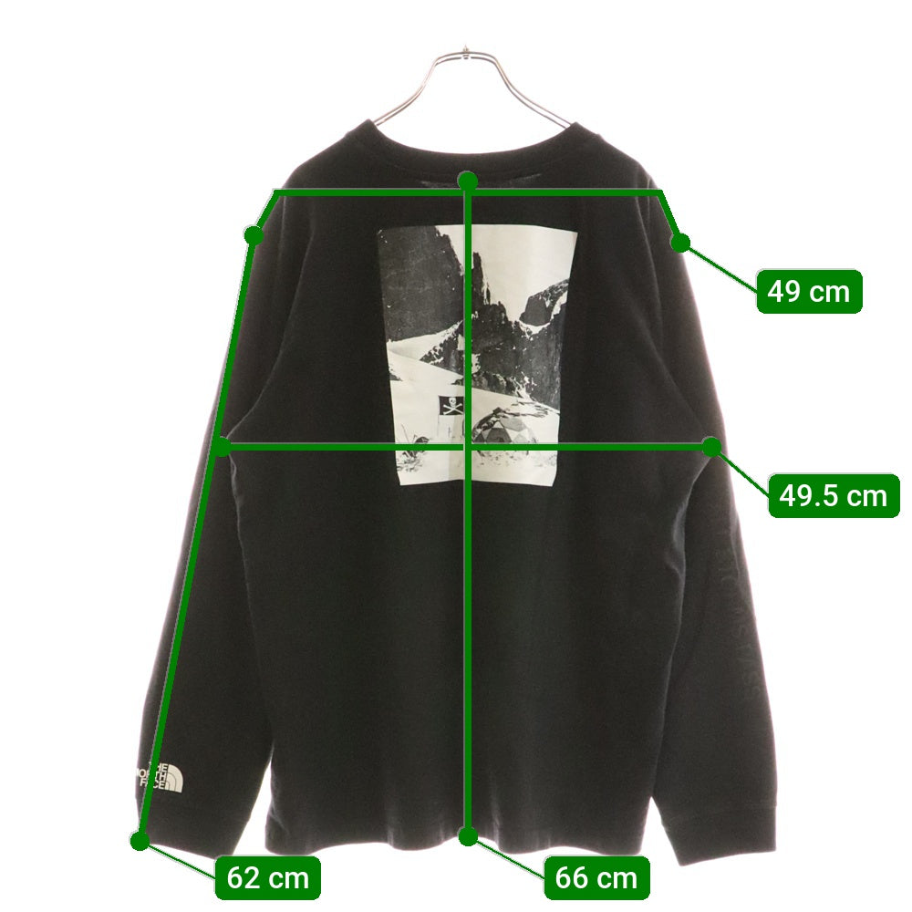 THE NORTH FACE(ザノースフェイス) CONRADS FLAG L/S R/TEE コンラッドフラッグ 長袖Tシャツ カットソー ブラック NT7TM56A