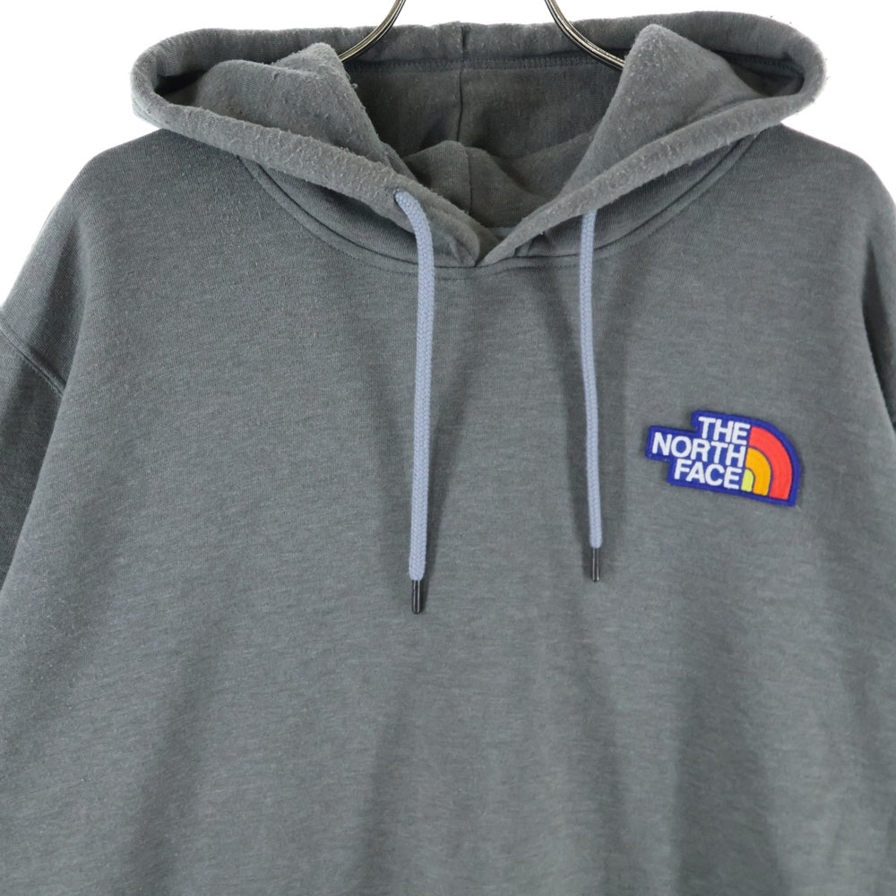 THE NORTH FACE(ザノースフェイス) NOVELTY PATCH HOODIE ノベルティパッチ プルオーバーフーディー パーカー スウェット グレー A55UG