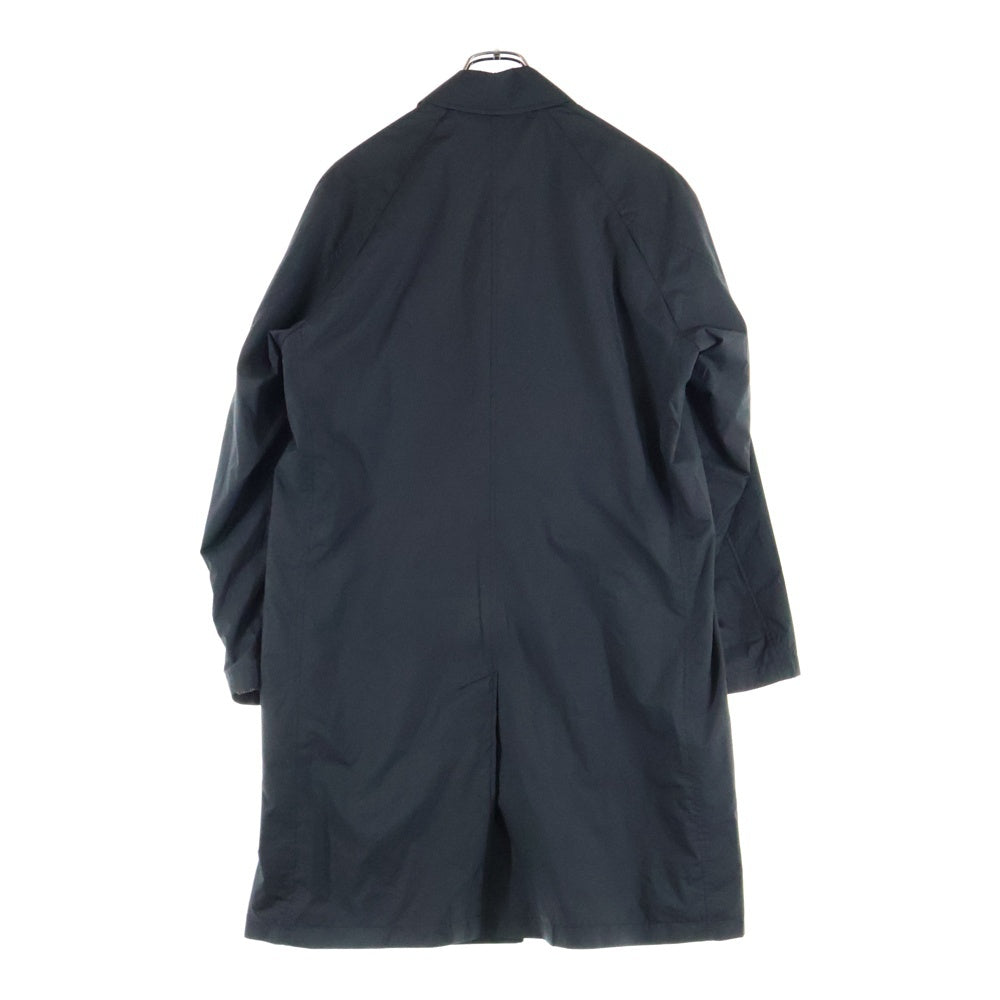 nano universe(ナノユニバース) ナイロン ロング コート ブラック ミノテックバルカラーコート 668-0111008