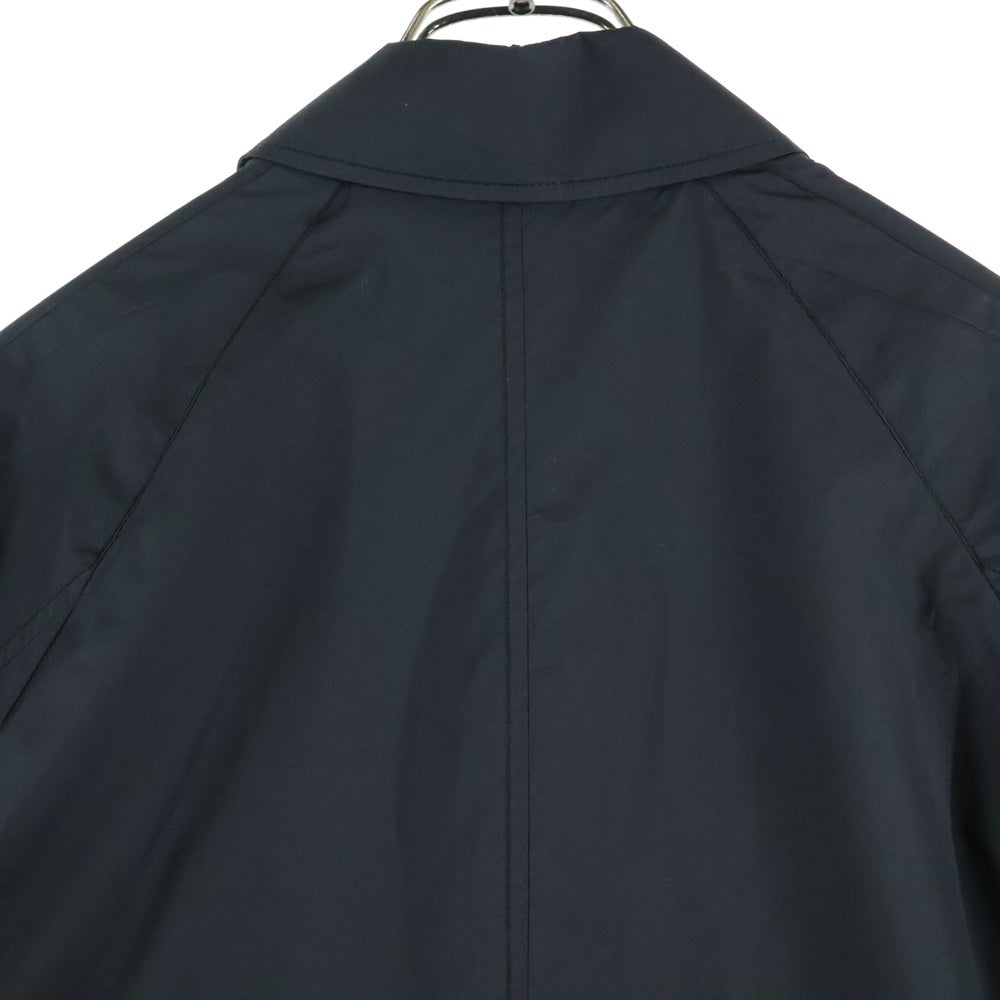 nano universe(ナノユニバース) ナイロン ロング コート ブラック ミノテックバルカラーコート 668-0111008