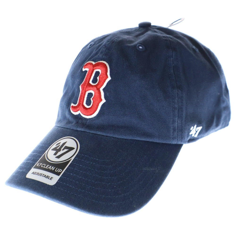 NO BRAND(ノーブランド) '47 CLEAN UP REDSOX BOSTON フォーティセブン クリーンアップ レッドソックスボストン キャップ 帽子 ネイビー/レッド