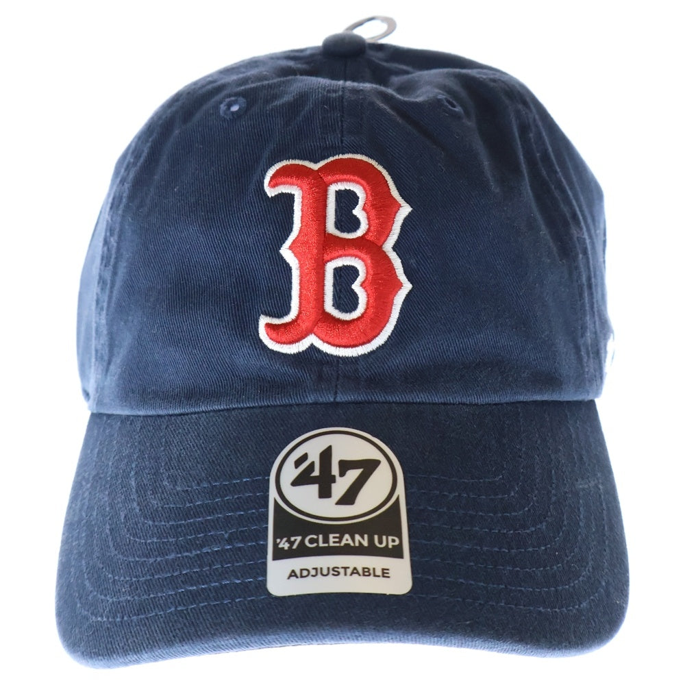 NO BRAND(ノーブランド) '47 CLEAN UP REDSOX BOSTON フォーティセブン クリーンアップ レッドソックスボストン キャップ 帽子 ネイビー/レッド