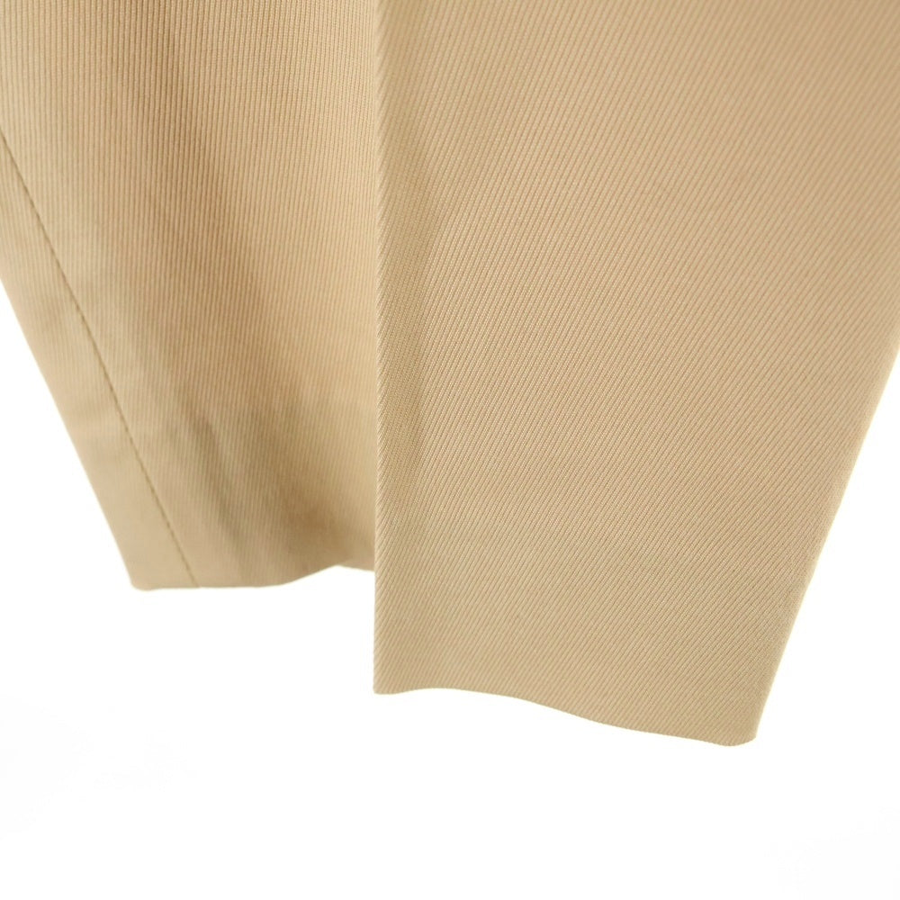 NO BRAND(ノーブランド) LES COPAINS(レコパン)センタープレス テーパード パンツ ベージュ レディース 046984