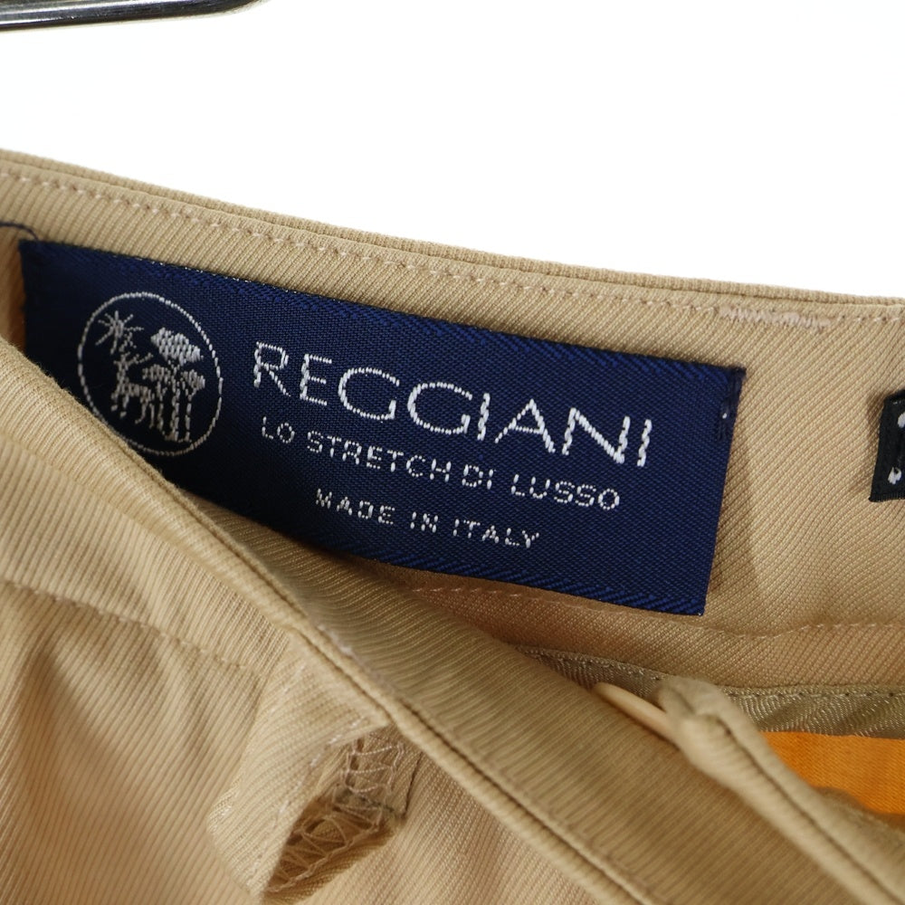 NO BRAND(ノーブランド) LES COPAINS(レコパン)センタープレス テーパード パンツ ベージュ レディース 046984