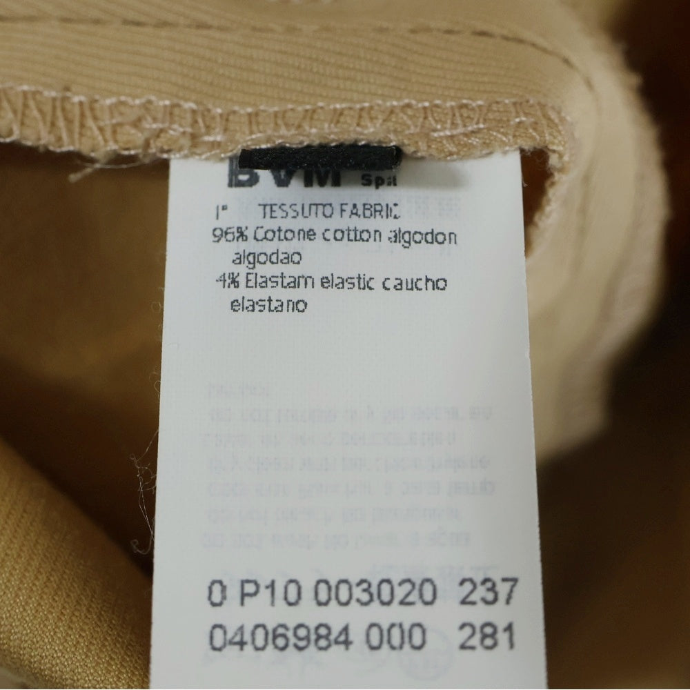 NO BRAND(ノーブランド) LES COPAINS(レコパン)センタープレス テーパード パンツ ベージュ レディース 046984