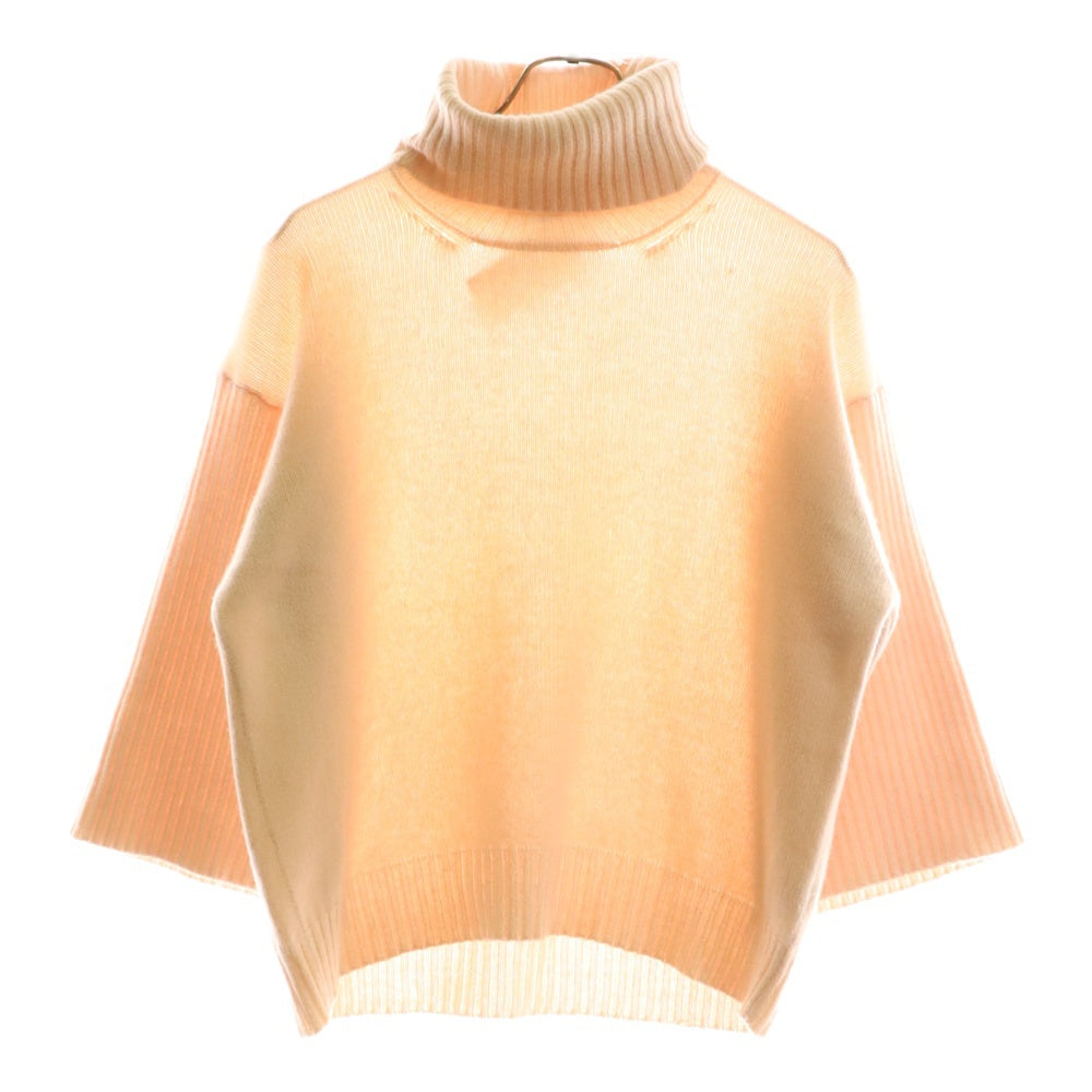 DOLCE & GABBANA(ドルチェアンドガッバーナ) タートルネック ニット スリークオータースリーブ Tシャツ ピンク レディース FE790K