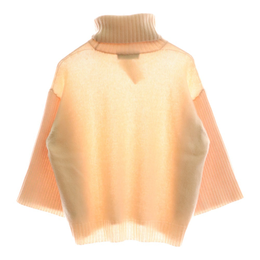 DOLCE & GABBANA(ドルチェアンドガッバーナ) タートルネック ニット スリークオータースリーブ Tシャツ ピンク レディース FE790K