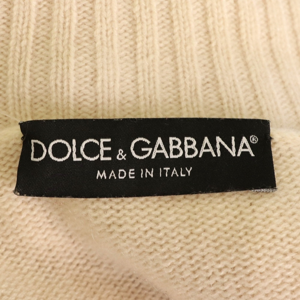 DOLCE & GABBANA(ドルチェアンドガッバーナ) タートルネック ニット スリークオータースリーブ Tシャツ ピンク レディース FE790K