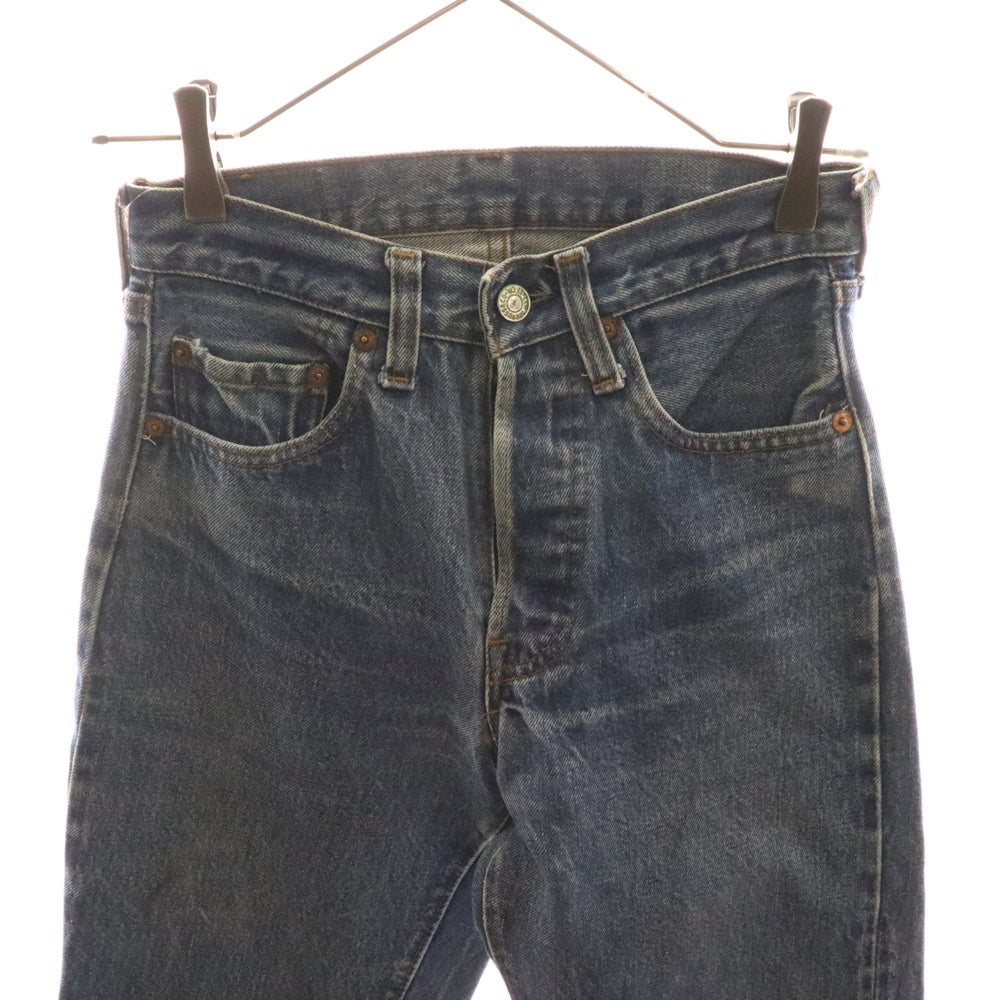 Levi's(リーバイス) 70S VINTAGE 501 66後期 ボタン裏6 スモールe チェーンステッチ 赤耳 ボタンフライ ヴィンテージ デニムパンツ レディース インディゴ