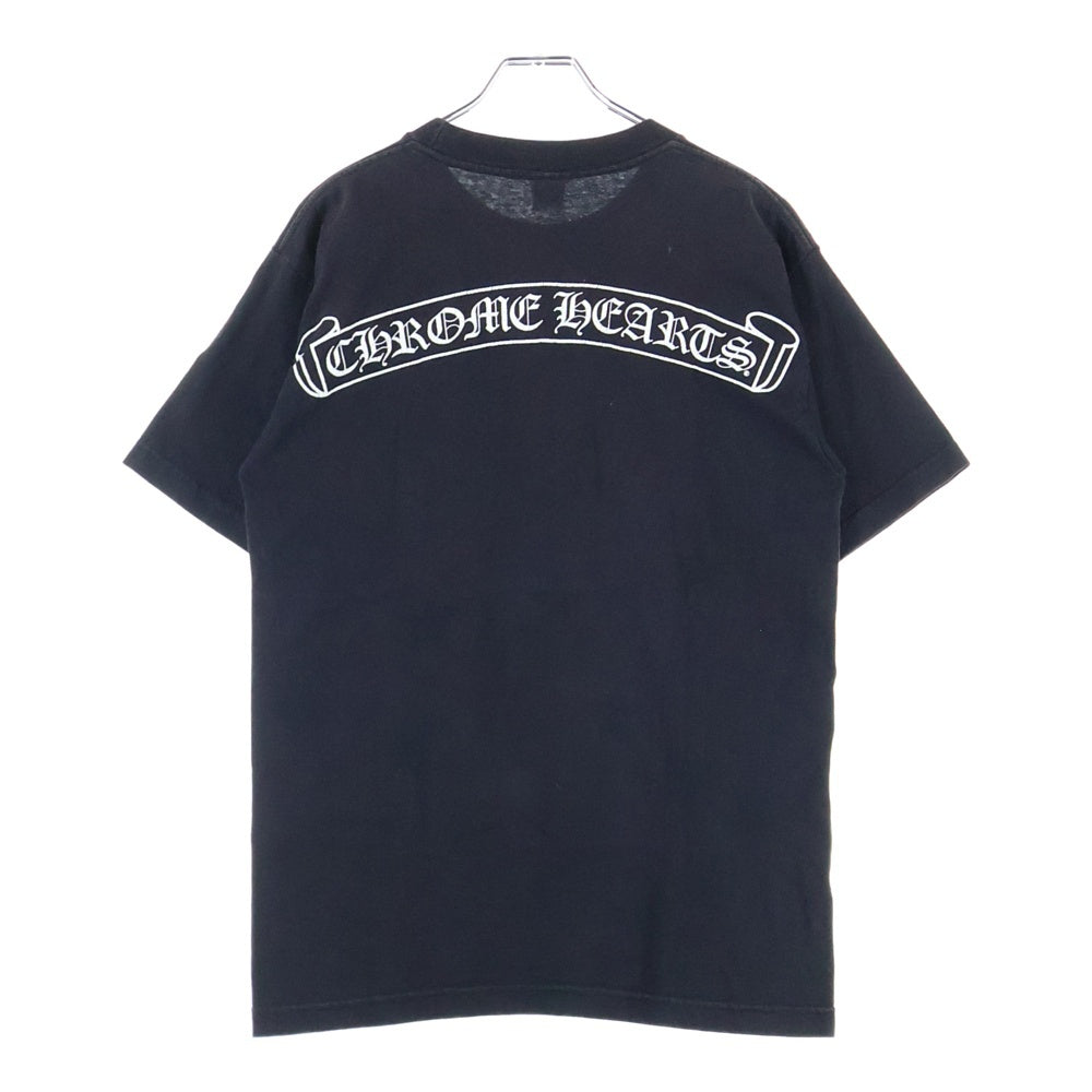 CHROME HEARTS(クロムハーツ) CH T-SHIRT バックスクロールラベル 両面プリント半袖Tシャツ カットソー ブラック