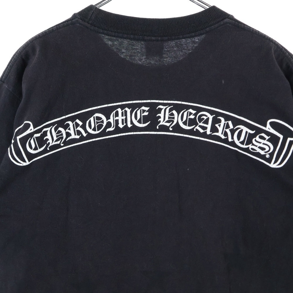 CHROME HEARTS 黒 Tシャツ バックプリント CHROME HEARTS(クロムハーツ) CH T-SHIRT バックスクロールラベル 両面