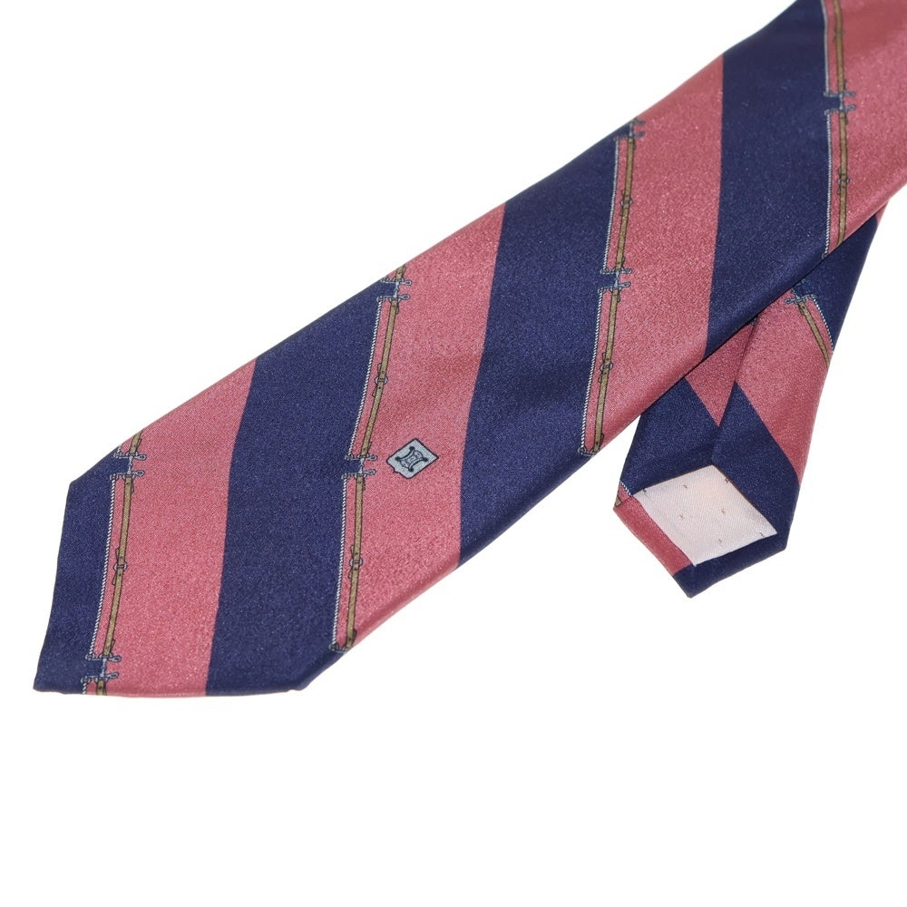 CELINE(セリーヌ) トリオンフ ストライプ シルクタイ ネクタイ パープル/ピンク