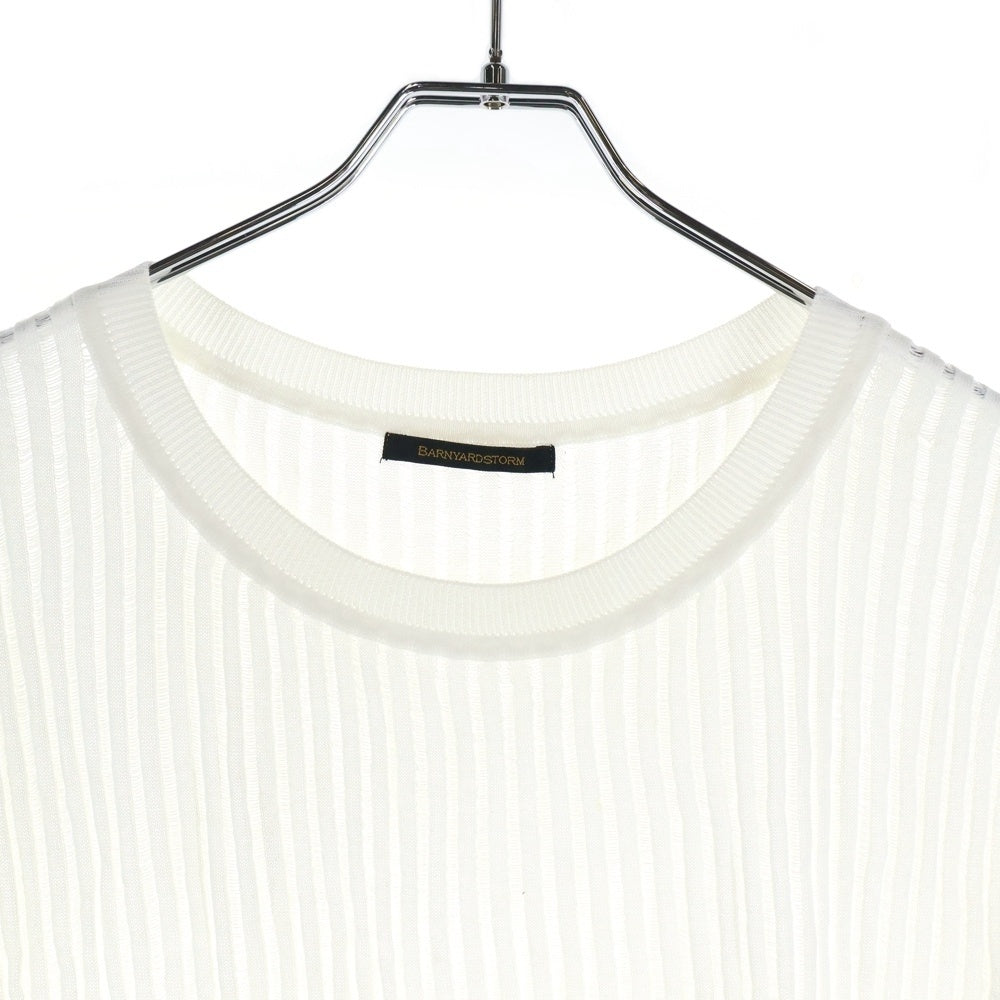 BARNYARDSTORM(バーンヤードストーム) ノースリーブ ニットベスト ホワイト レディース BM425606NM