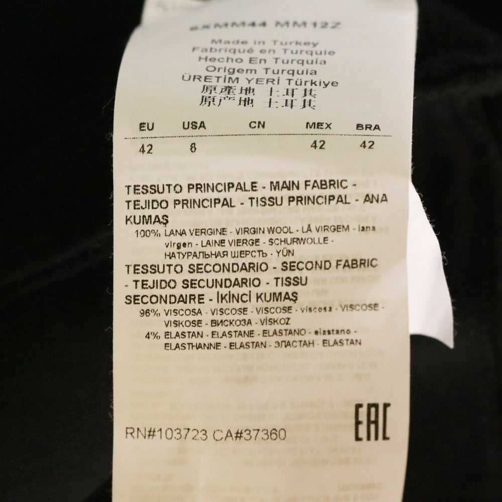 ARMANI COLLEZIONI(アルマーニ コレツィオーニ) 切替 半袖ニット セーター ブラック レディース 6XMM44 MM12Z