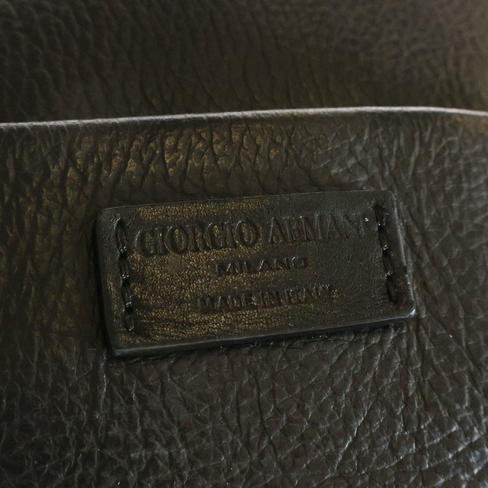 GIORGIO ARMANI(ジョルジオアルマーニ) N892 レザーバックパック ブラック YB42J Y2O074