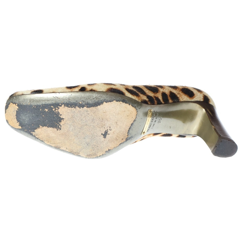 DOLCE & GABBANA(ドルチェアンドガッバーナ) アニマル柄 アンボーンカーフ パンプス マルチカラー レディース