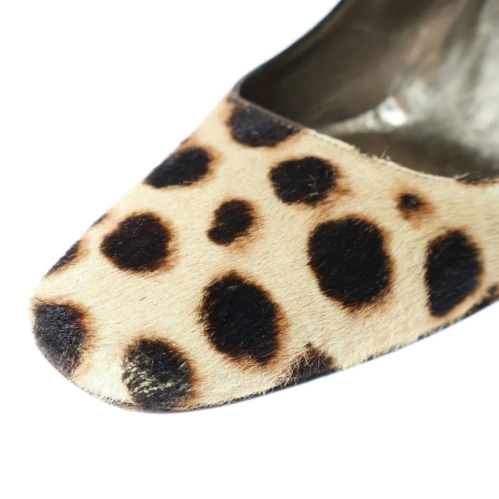 DOLCE & GABBANA(ドルチェアンドガッバーナ) アニマル柄 アンボーンカーフ パンプス マルチカラー レディース