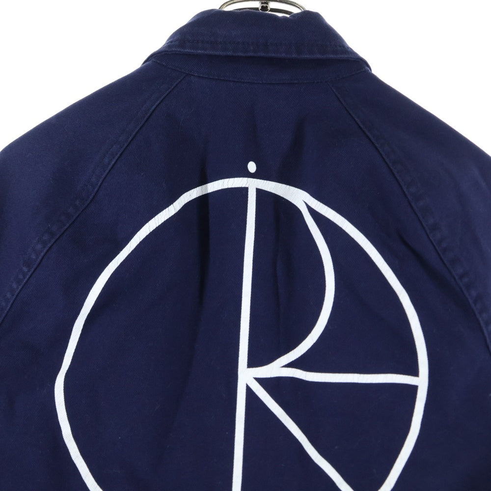 POLAR SKATE CO(ポーラー) バックロゴ 裏地キルティング コーチジャケット ネイビー