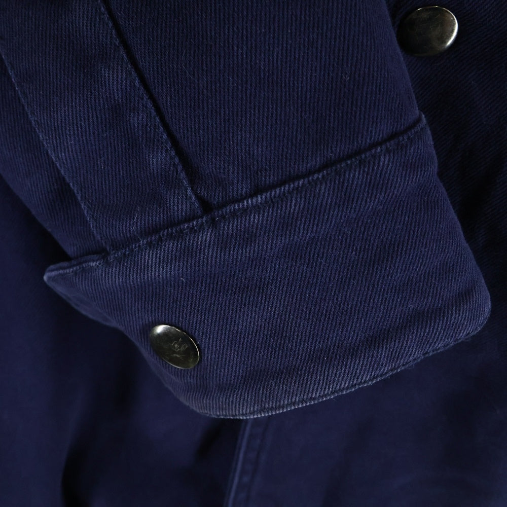 POLAR SKATE CO(ポーラー) バックロゴ 裏地キルティング コーチジャケット ネイビー