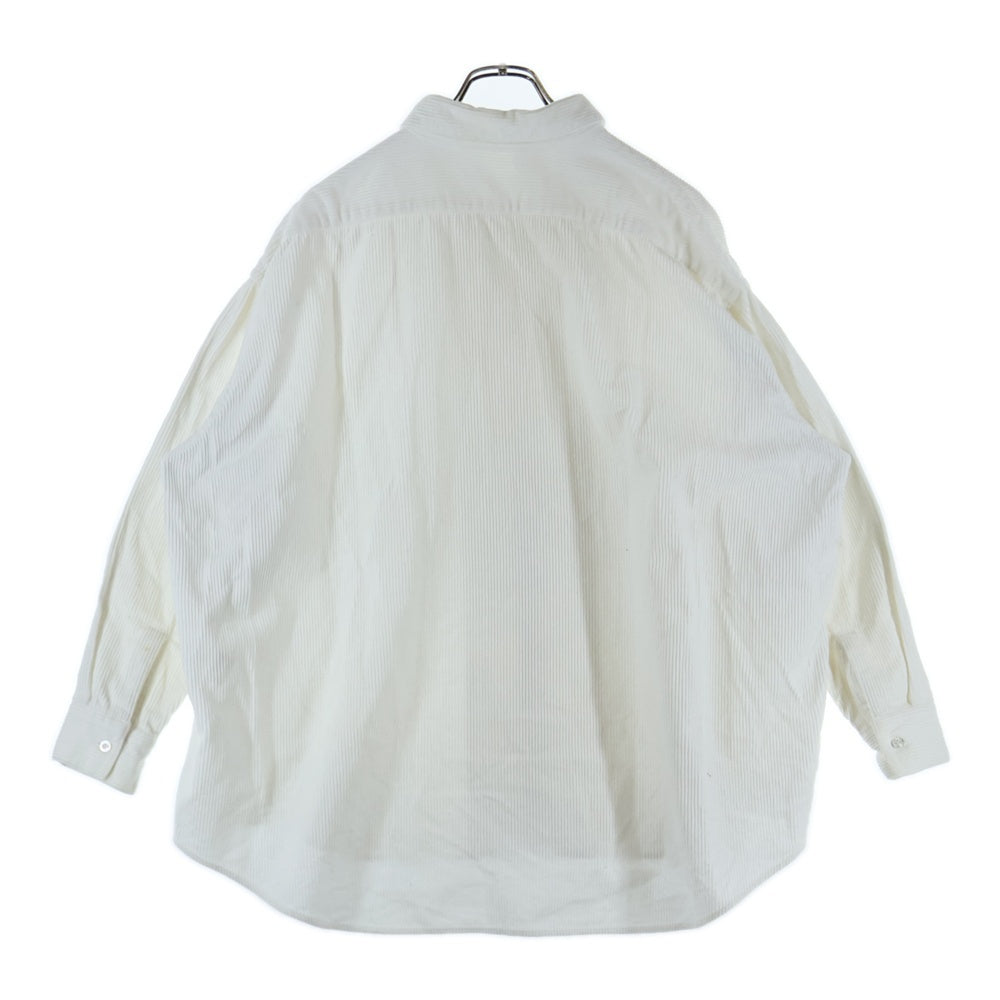 N.HOOLYWOOD(エヌハリウッド) 19AW CORDUROY SHIRT 5B コットン コーデュロイ 長袖シャツ ホワイト 192-SH08-035