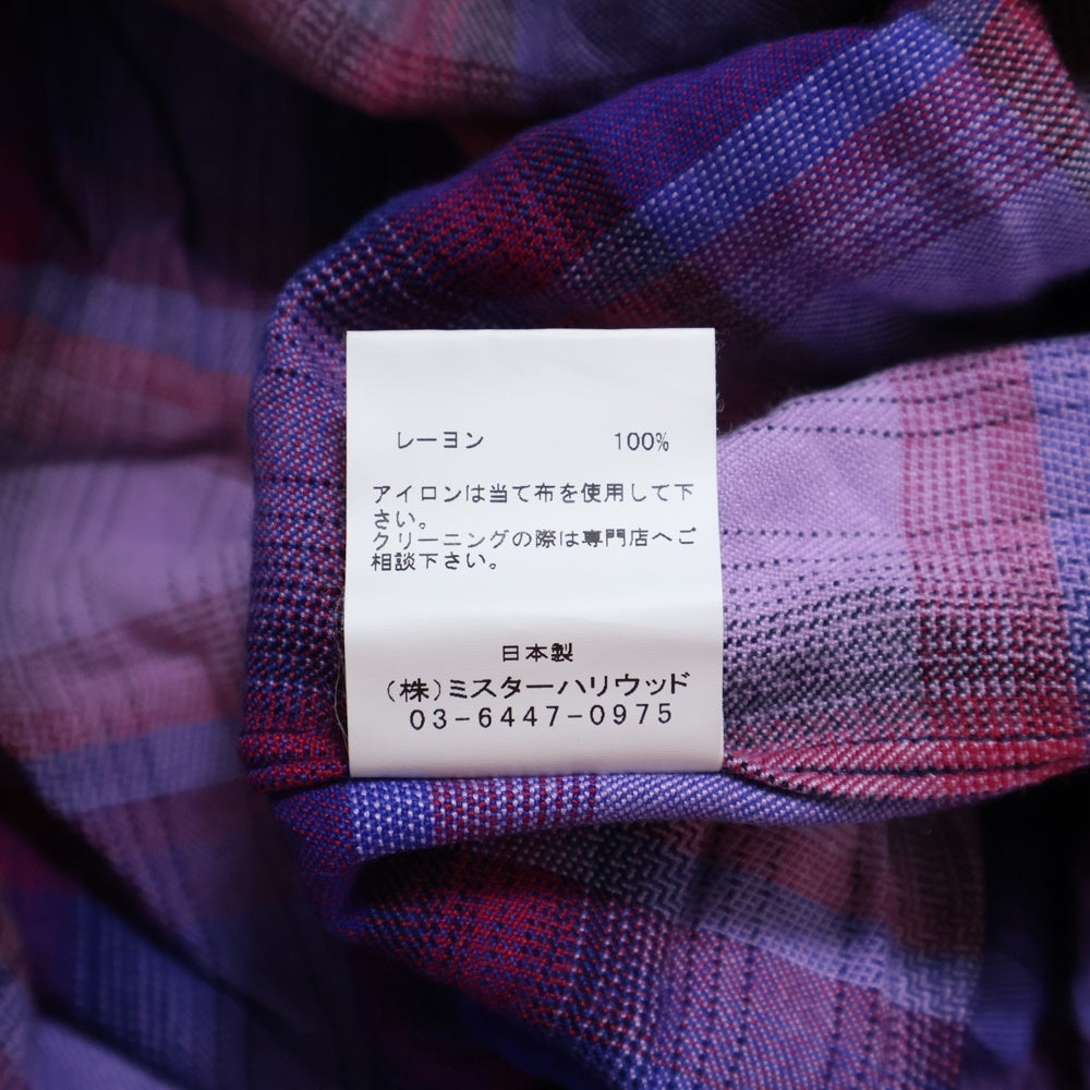 N.HOOLYWOOD(エヌハリウッド) CHECKED SHIRT 7B チェック柄 長袖シャツ マルチ 292-SH07-001
