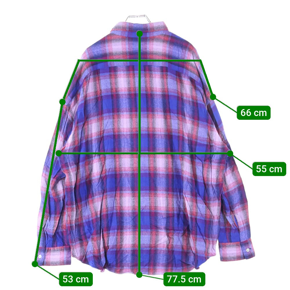 N.HOOLYWOOD(エヌハリウッド) CHECKED SHIRT 7B チェック柄 長袖シャツ マルチ 292-SH07-001