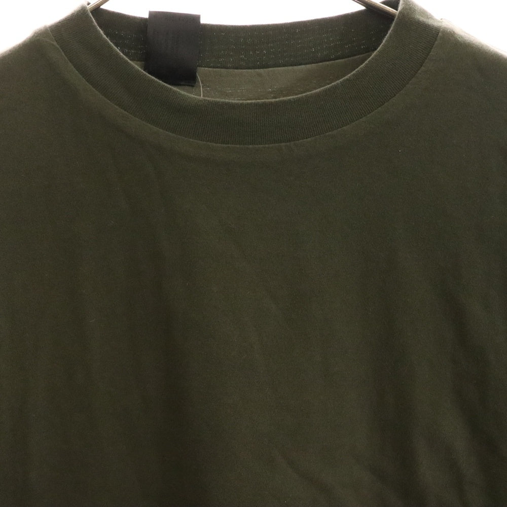 N.HOOLYWOOD(エヌハリウッド) 22SS アームロゴ レイヤードデザイン クルーネック カッソー 半袖Tシャツ グリーン 2212-CS08-017