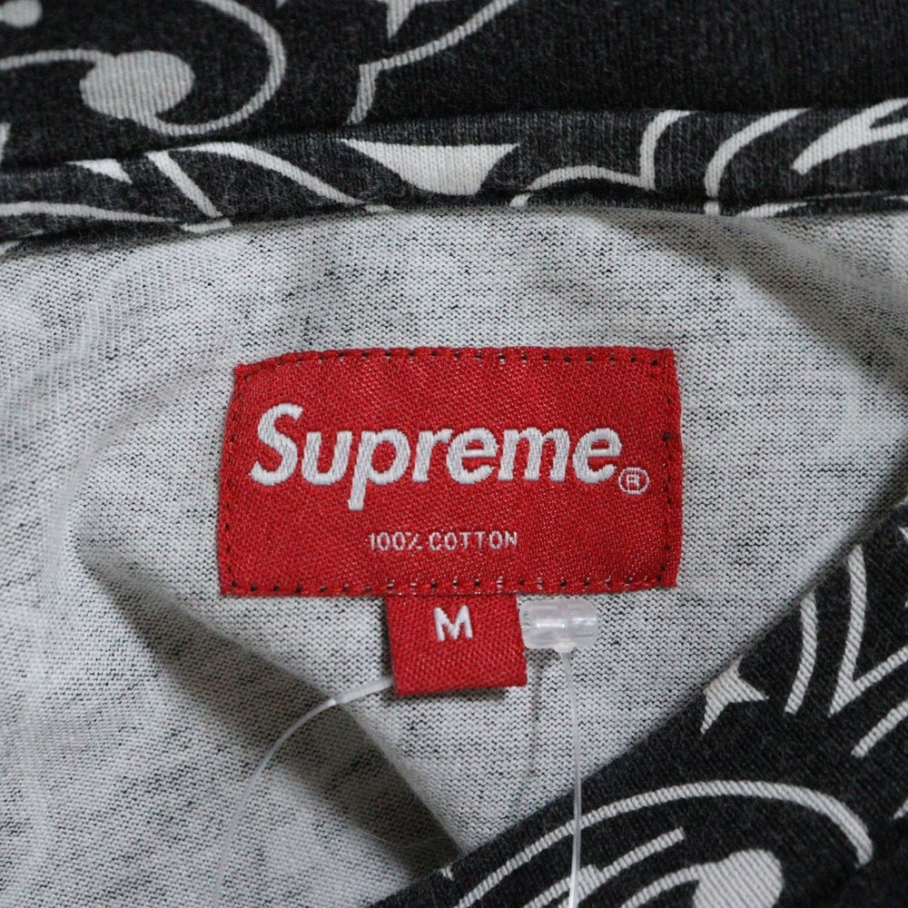 SUPREME(シュプリーム) 21SS Bandana Small box Tee バンダナ総柄 スモールボックスロゴTシャツ 半袖クルーネックカットソー ブラック