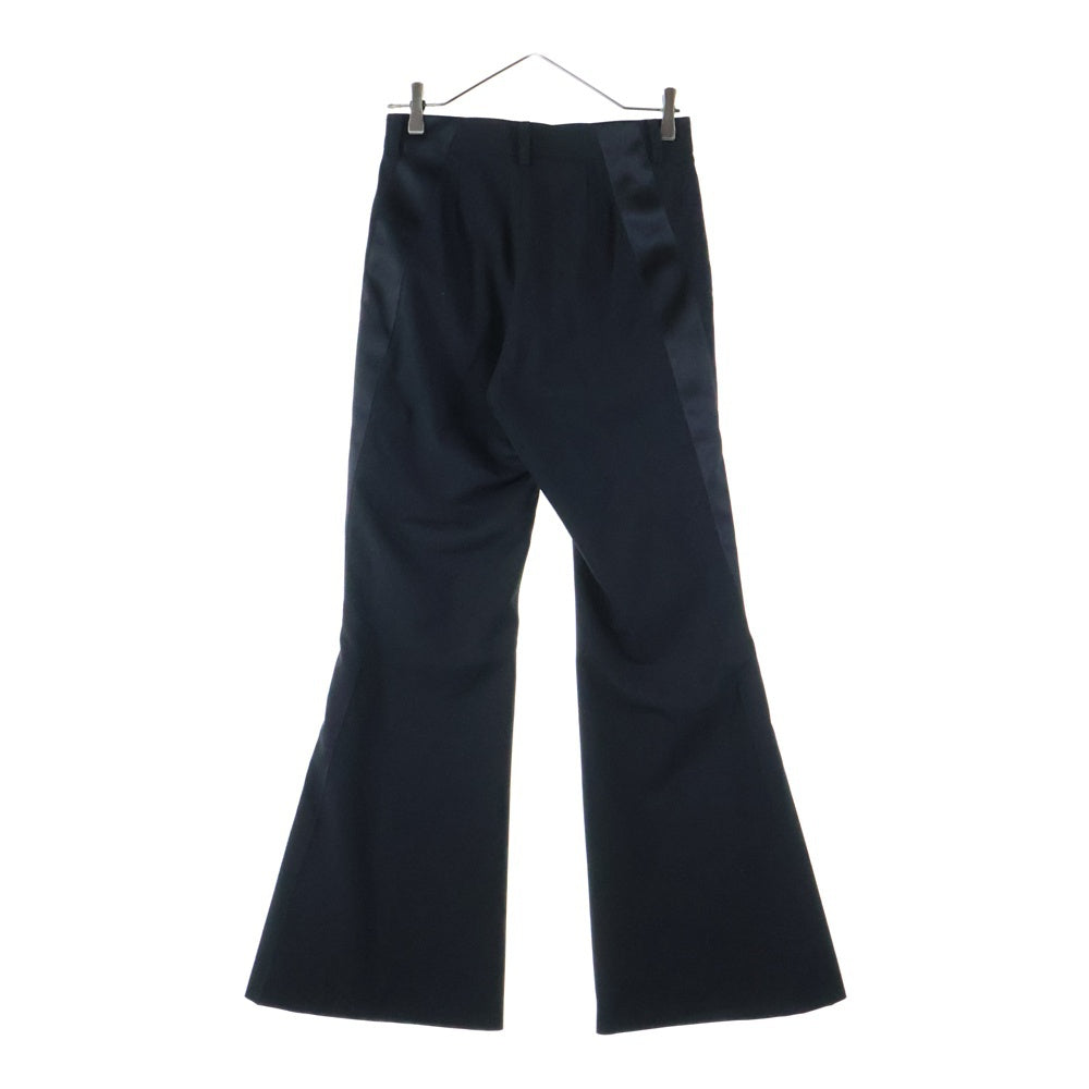 Sacai(サカイ) ウール混 サイドライン フレアスラックス パンツ
