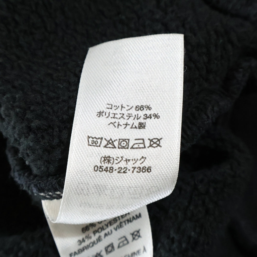 STUSSY(ステューシー) 24SS HALF ZIP MOCK NECK SWEATSHIRT ハーフジップ モックネック スウェットシャツ トレーナー ブラック 118539