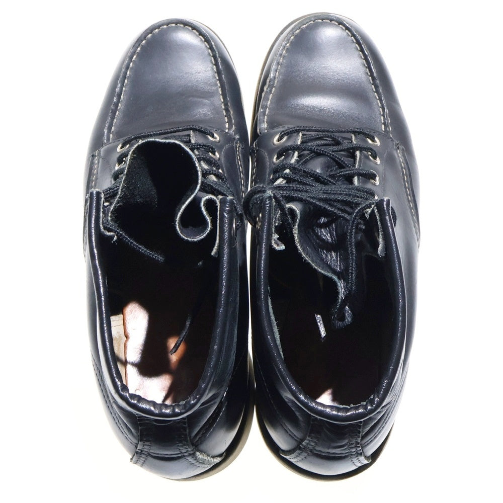 RED WING(レッド ウイング) 90S VINTAGE 新四角犬タグ 6インチ クラシックモックトゥ ヴィンテージ レザーブーツ ハイカットブーツ ブラック 8179