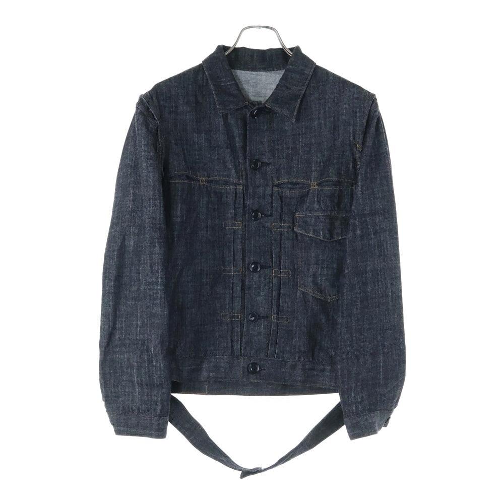 Y's(ワイズ) 8OZ DENIM TUCKED DENIM JACKET 8オンス タックド デニムジャケット ブラック レディース YT-Y02-028