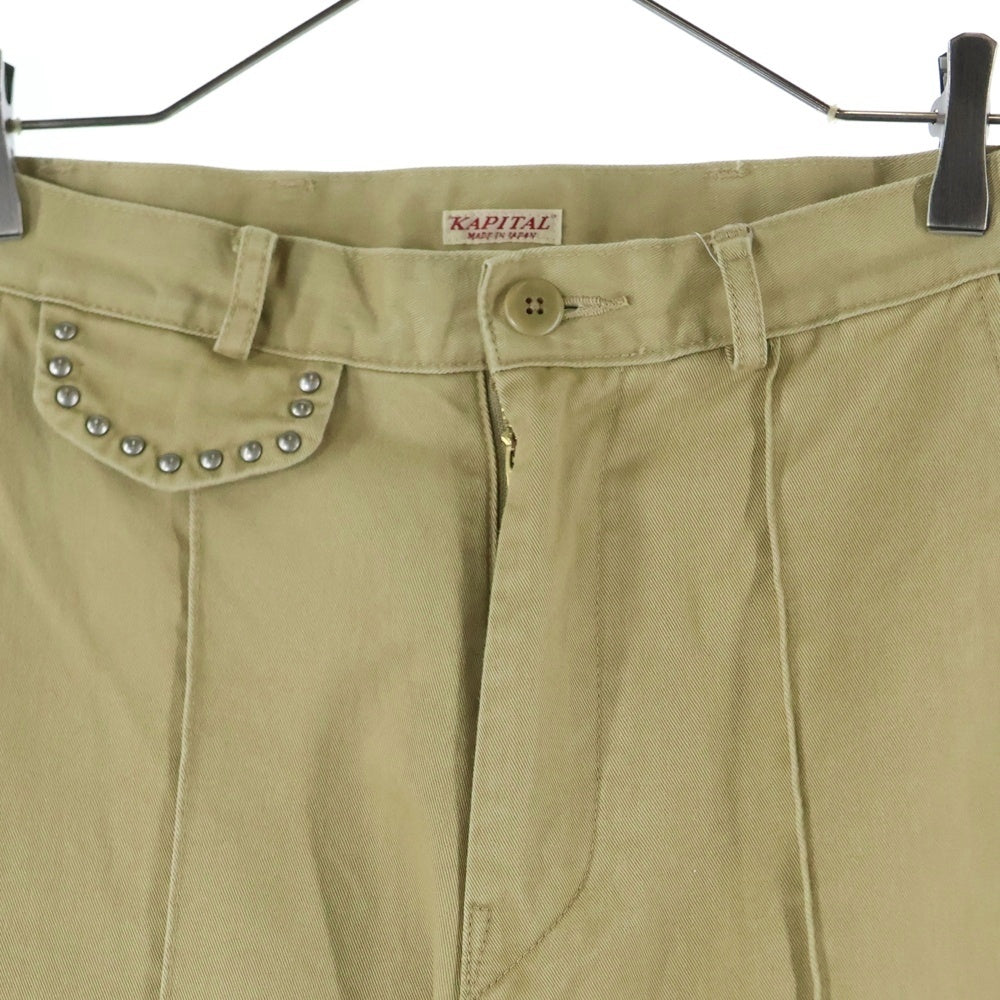 Kapital チノ　ブギーデイバギーパンツ magpie attack 🪽 . new item ・チノブギーデイバギーパンツ 『サイズ