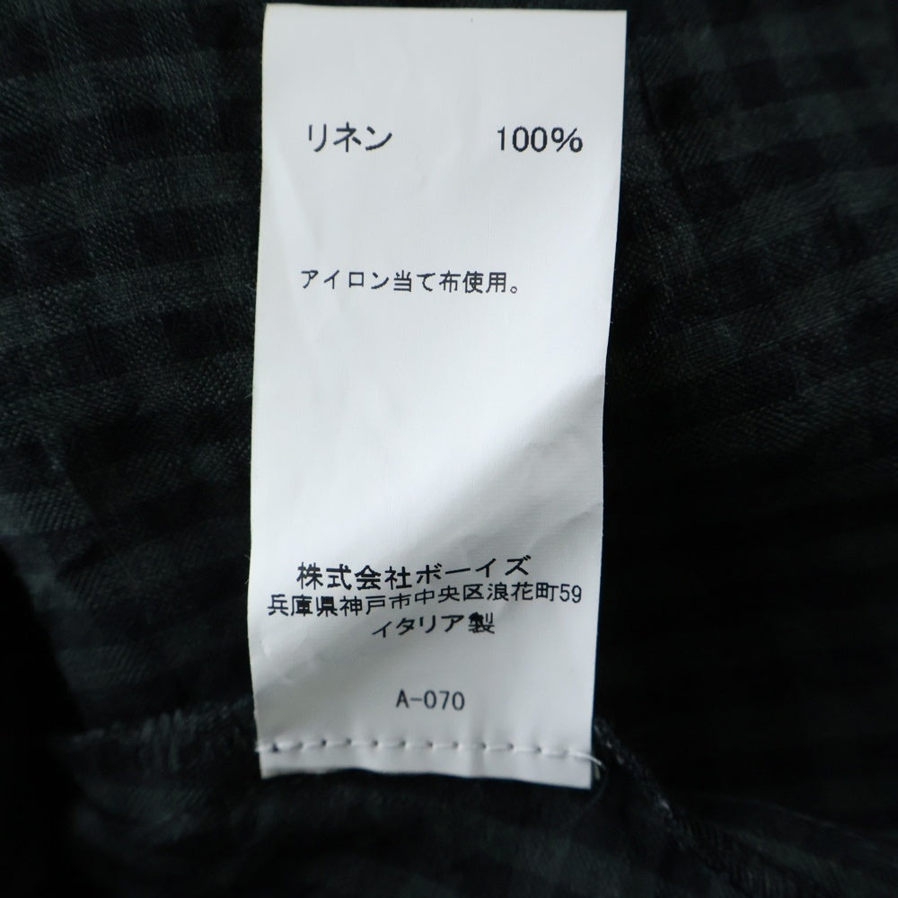 APUNTO B(アプントビー) ギンガムチェック ショートスリーブ リネンワンピース ドレス レディース ブラック P458 TS276