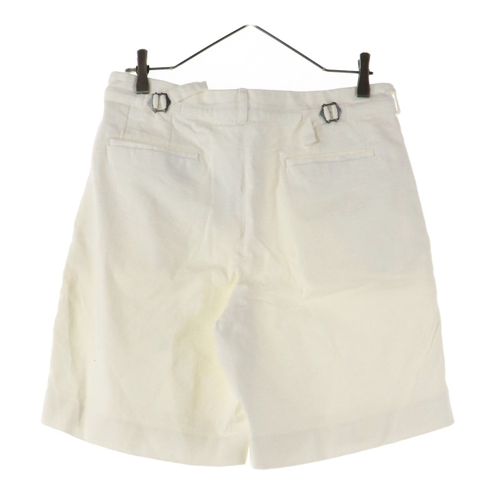 AURALEE(オーラリー) コットン 1タック ハーフパンツ ショーツ ホワイト AL5SPY005-SUP