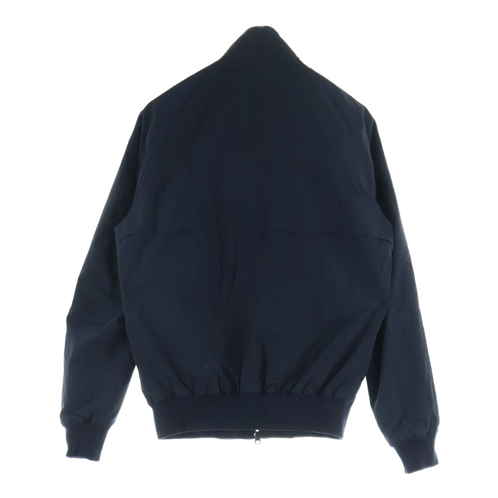 BARACUTA(バラクータ) 裏地チェック ジップアップフライトジャケット ブラック 1702144