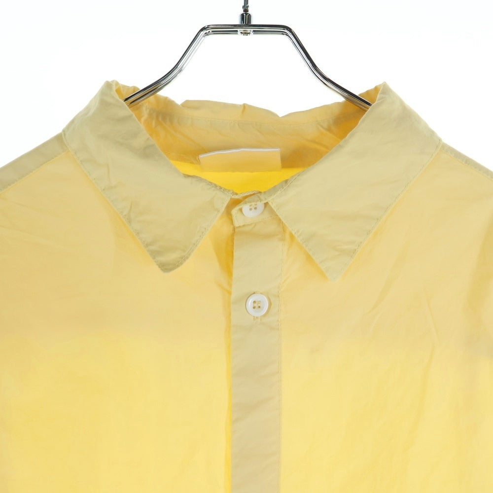 yarmo(ヤーモ) コットン オーバーサイズ 長袖シャツ イエロー YAR-21AW S11 C