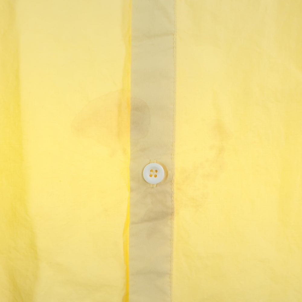 yarmo(ヤーモ) コットン オーバーサイズ 長袖シャツ イエロー YAR-21AW S11 C