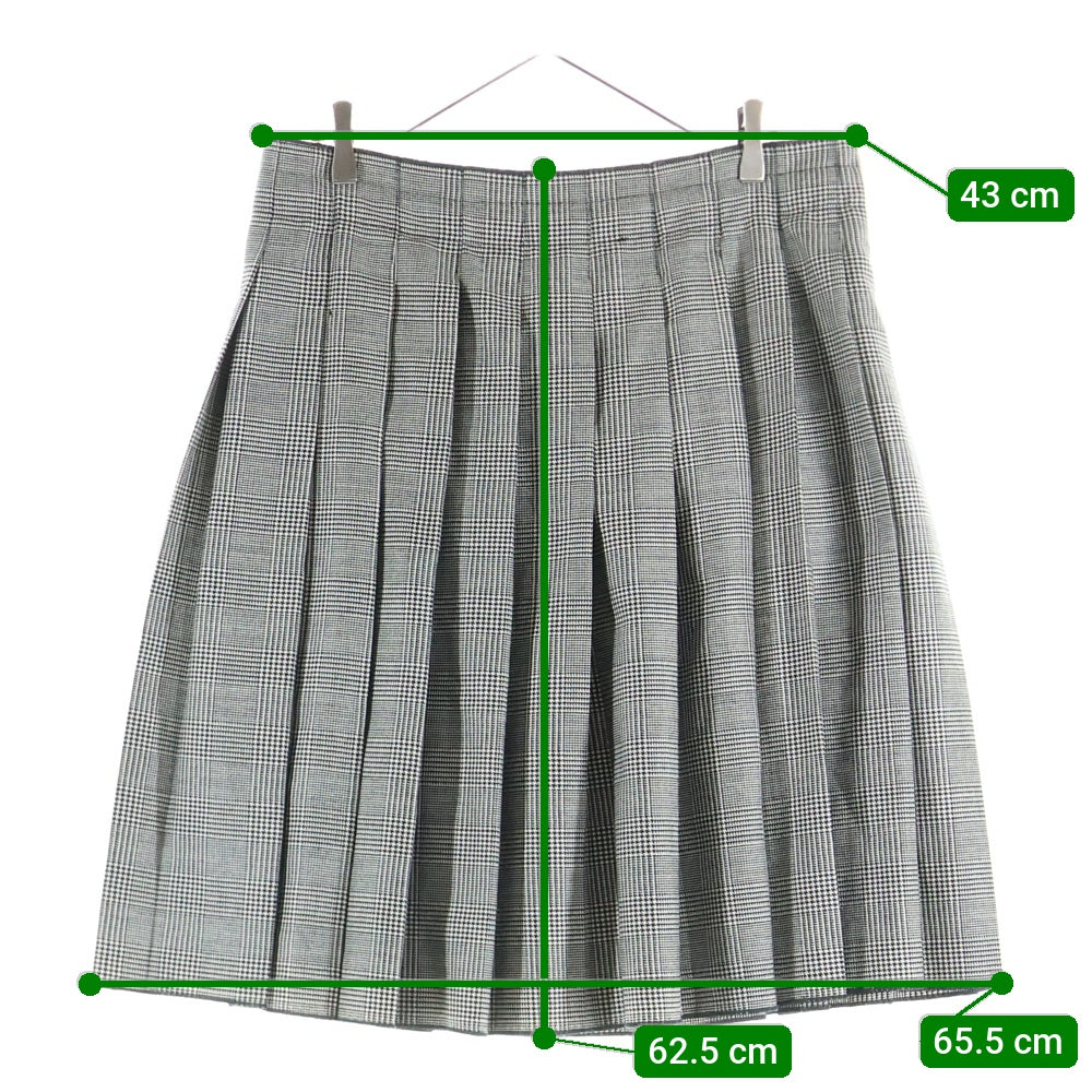 NO BRAND(ノーブランド) O'NEIL OF DUBLIN (オニールオブダブリン) グレンチェック プリーツスカート レディース グレー