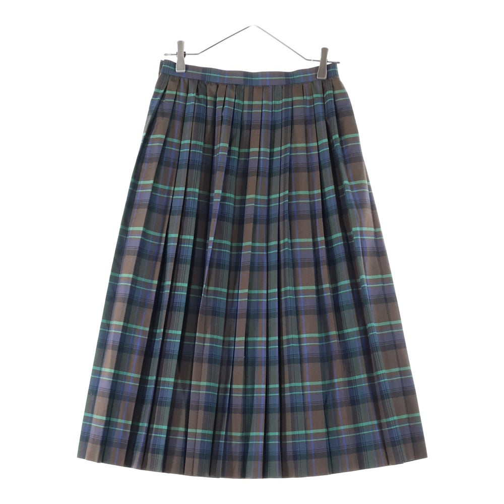 AURALEE(オーラリー) SUPER LIGHT WOOL CHECK PLEATED SKIRT スーパー ライト ウール チェック プリーツド スカート レディース マルチカラー A8AS04LC