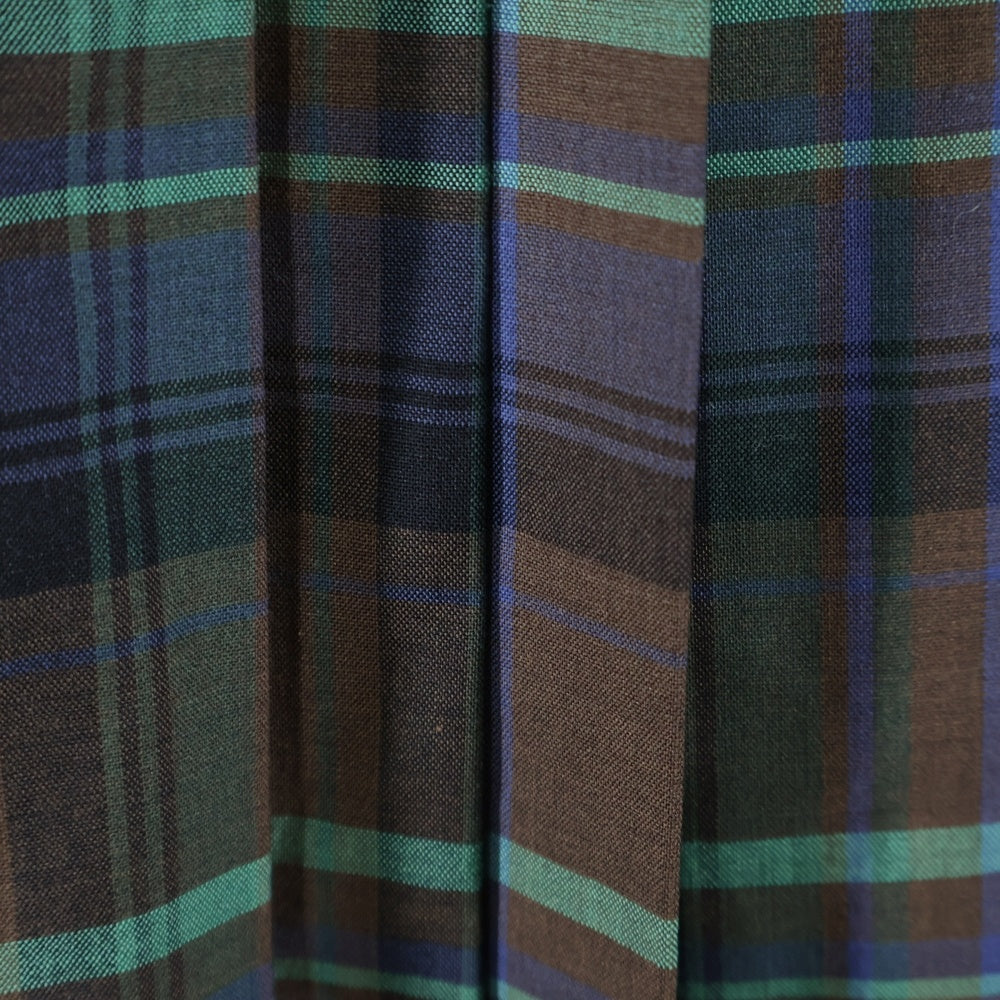 AURALEE(オーラリー) SUPER LIGHT WOOL CHECK PLEATED SKIRT スーパー ライト ウール チェック プリーツド スカート レディース マルチカラー A8AS04LC