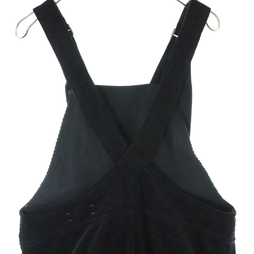 unfil(アンフィル) コーデュロイ オールインワン サロペット ブラック