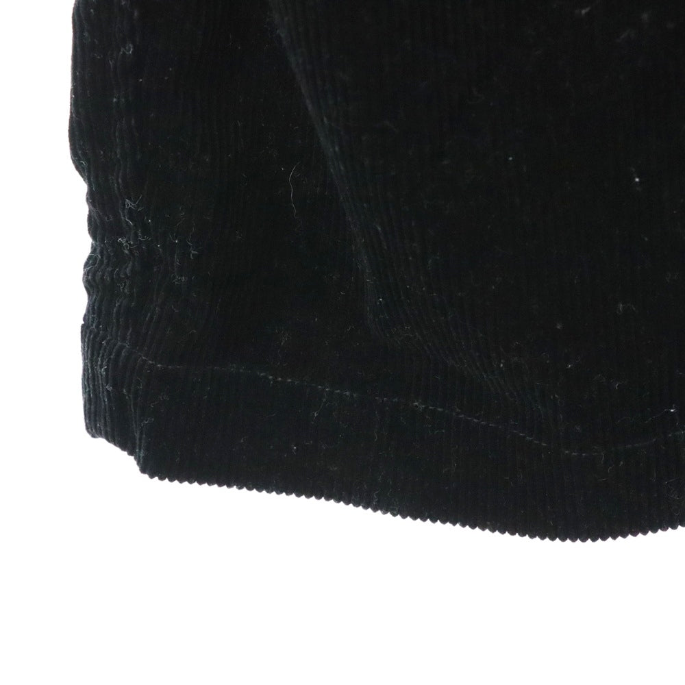 unfil(アンフィル) コーデュロイ オールインワン サロペット ブラック